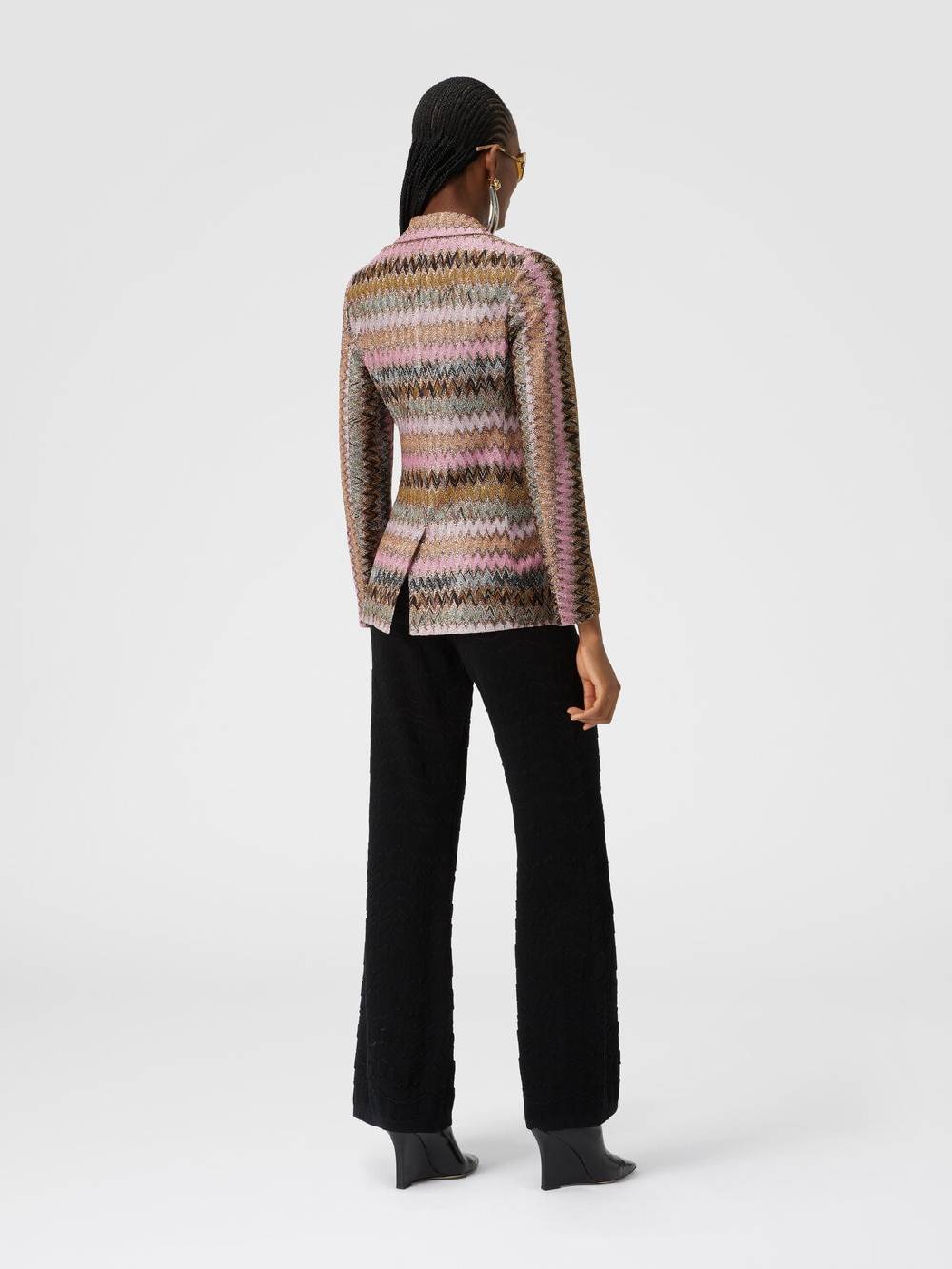 Missoni Blazer in maglia di viscosa chevron lamé Affare Del Giorno