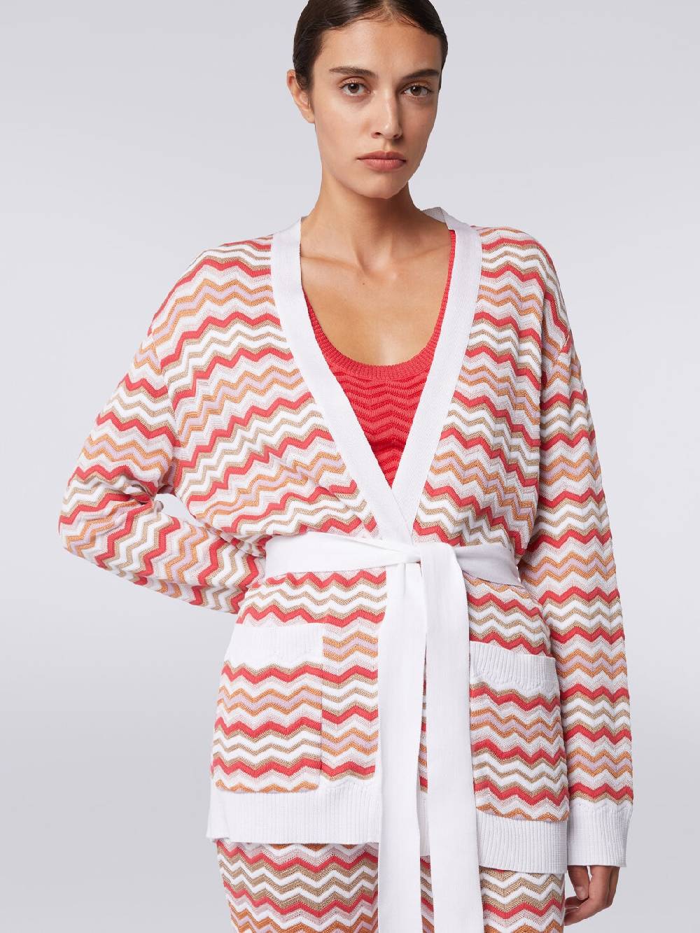 Missoni Cardigan in maglia di cotone e viscosa zig zag Offerta
