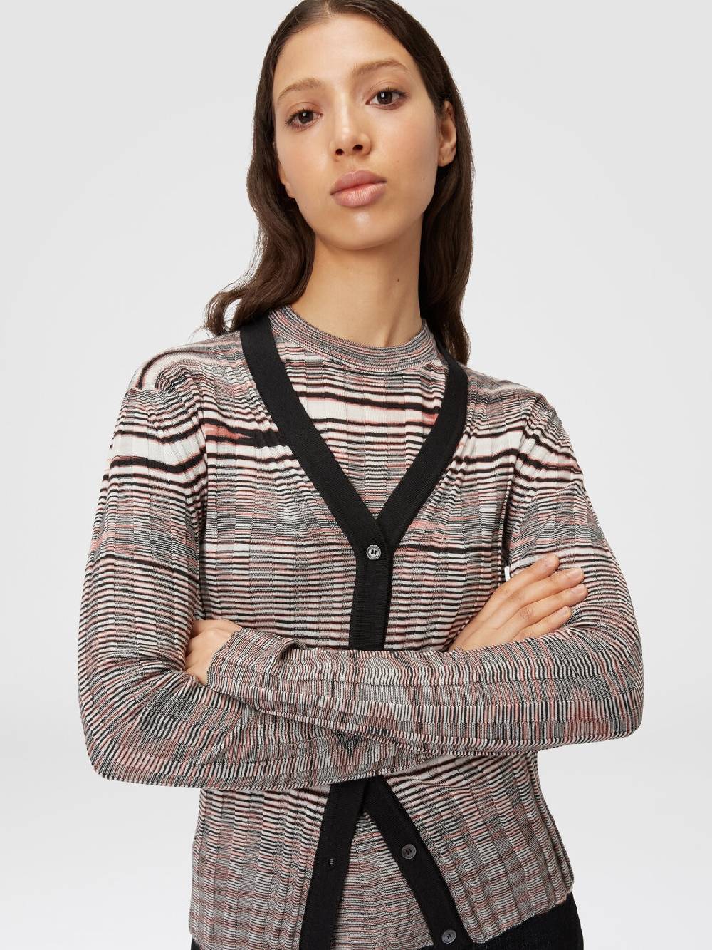Missoni Cardigan a costine in cashmere e seta fiammata Novità