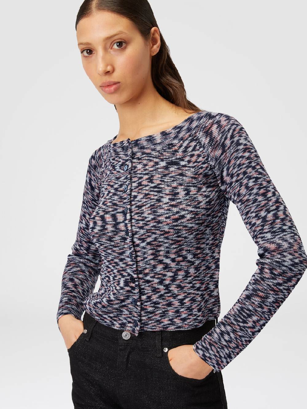 Missoni Cardigan corto in misto viscosa fiammata Outlet