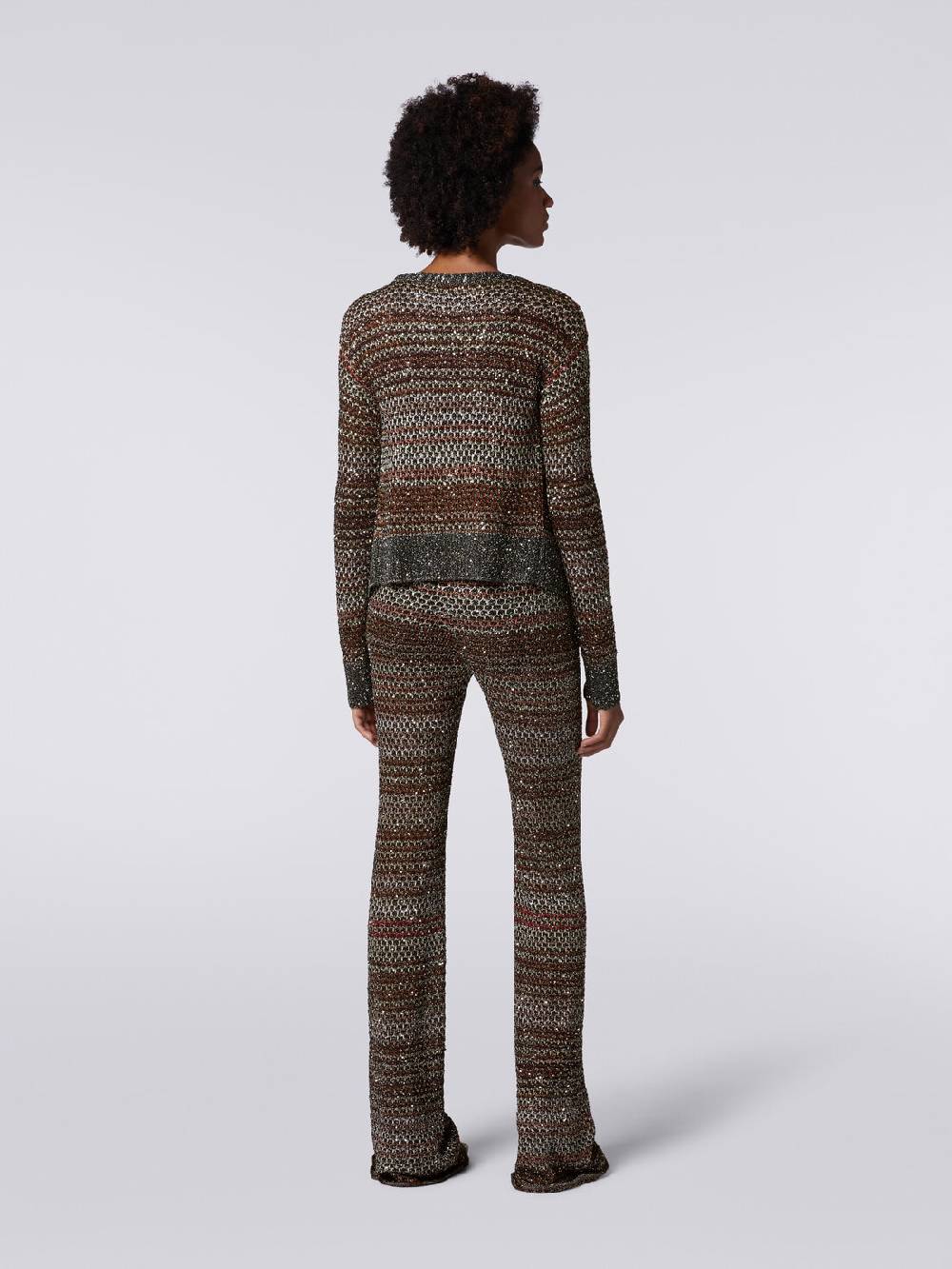 Missoni Cardigan corto in maglia a rete con paillettes Online