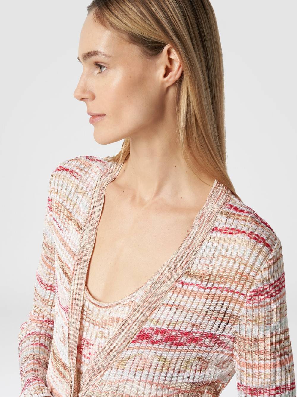Missoni Cardigan lungo a costine in viscosa fiammata Hotsell