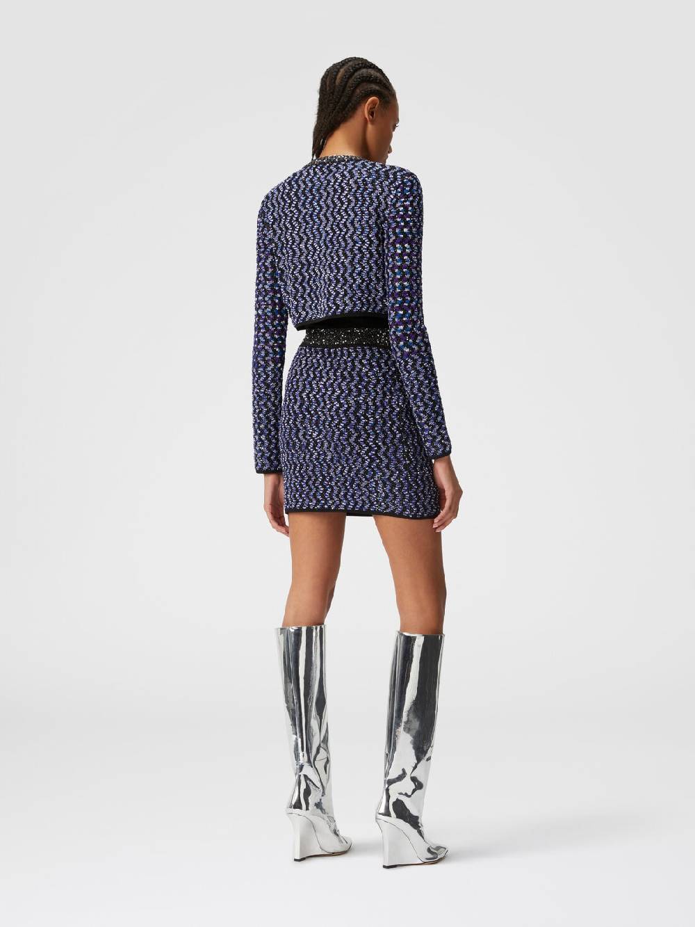 Missoni Cardigan zig zag goffrato con paillettes Vendite Flash