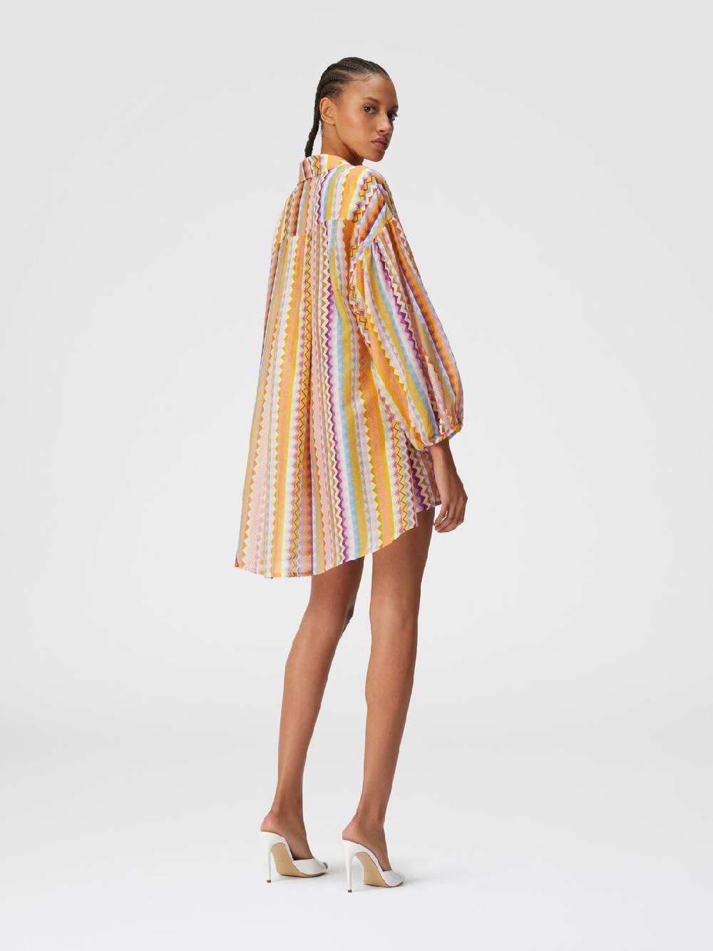 Missoni Blusa oversize in seta e cotone stampa zig zag Moda