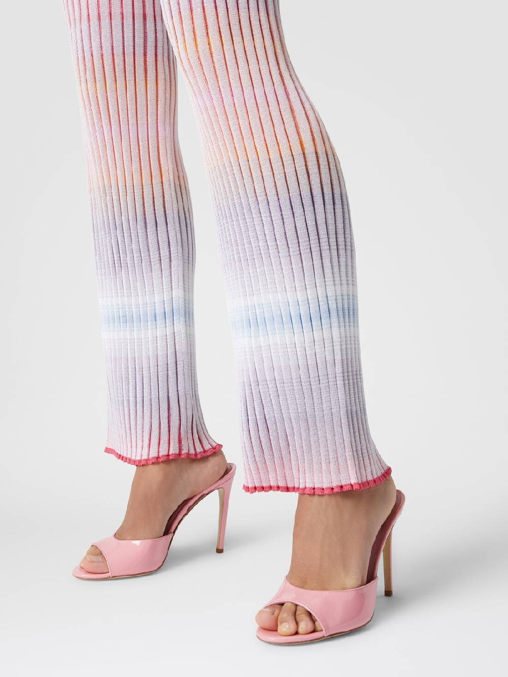 Missoni Pantaloni dritti in viscosa a coste Italy