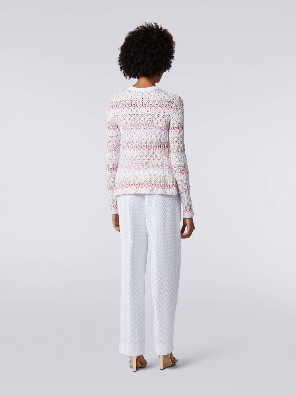 Missoni Cardigan in maglia con profili a contrasto e motivo a onde Pezzi Unici