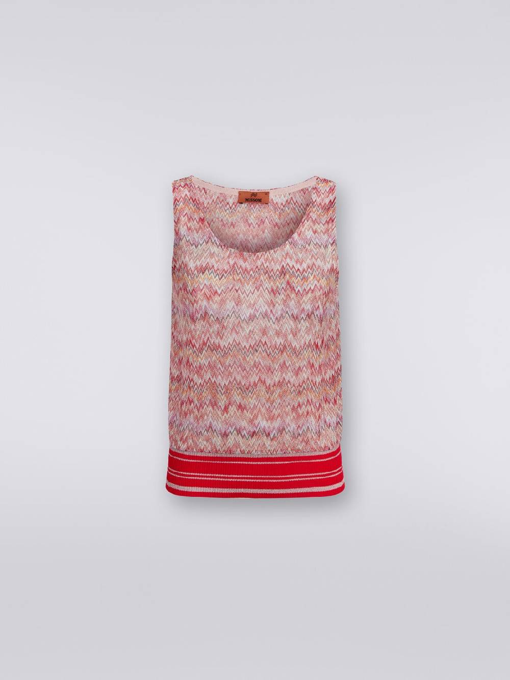 Missoni Canottiera in misto viscosa lamé chevron Negozi Online