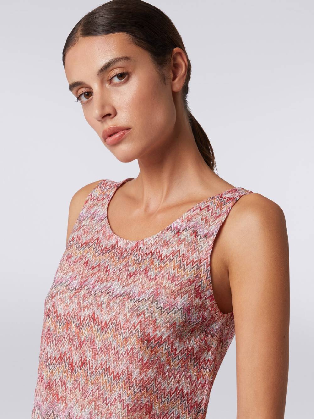 Missoni Canottiera in misto viscosa lamé chevron Negozi Online