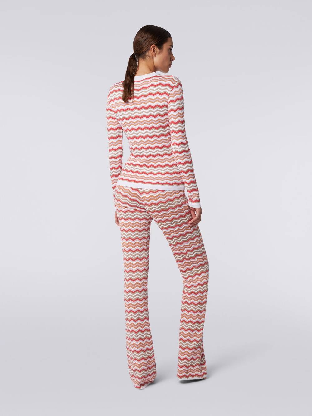 Missoni Pullover girocollo in cotone e viscosa zig zag Promozione Limitata