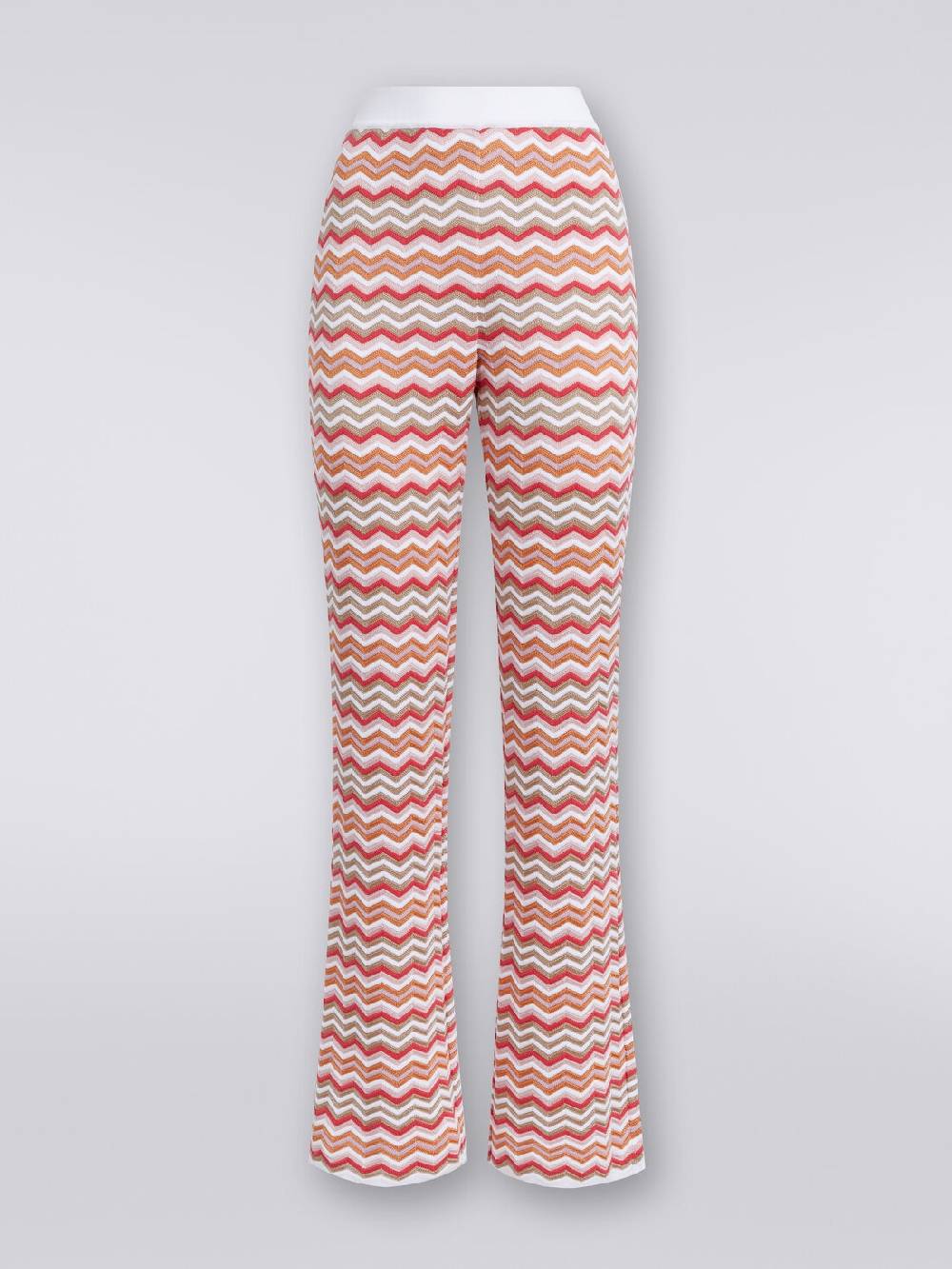 Missoni Pantaloni in maglia di cotone e viscosa zig zag Shopping Online