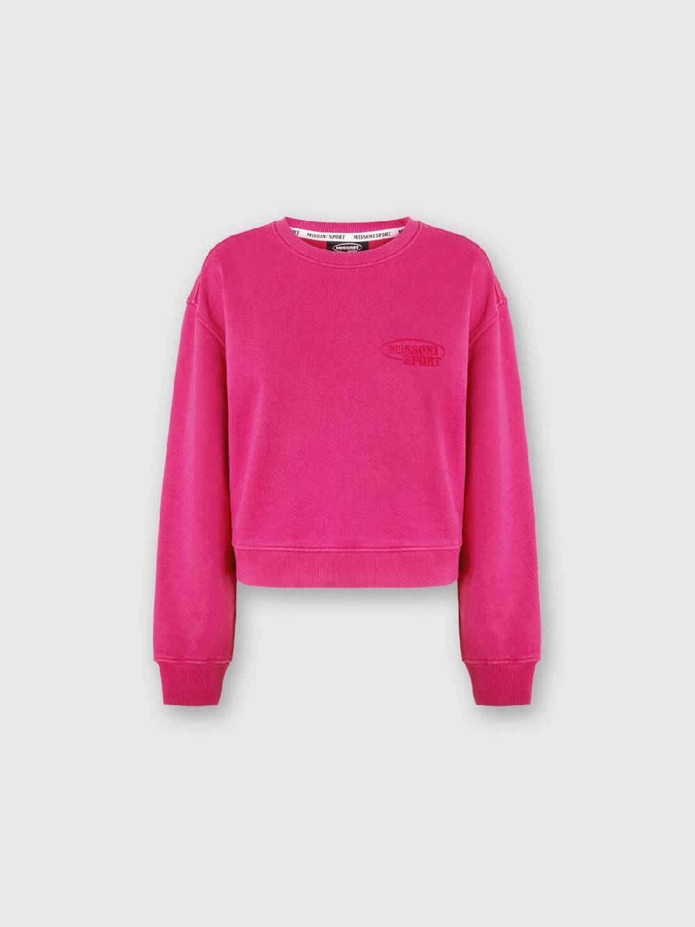 Missoni Felpa girocollo in cotone con logo Sottocosto