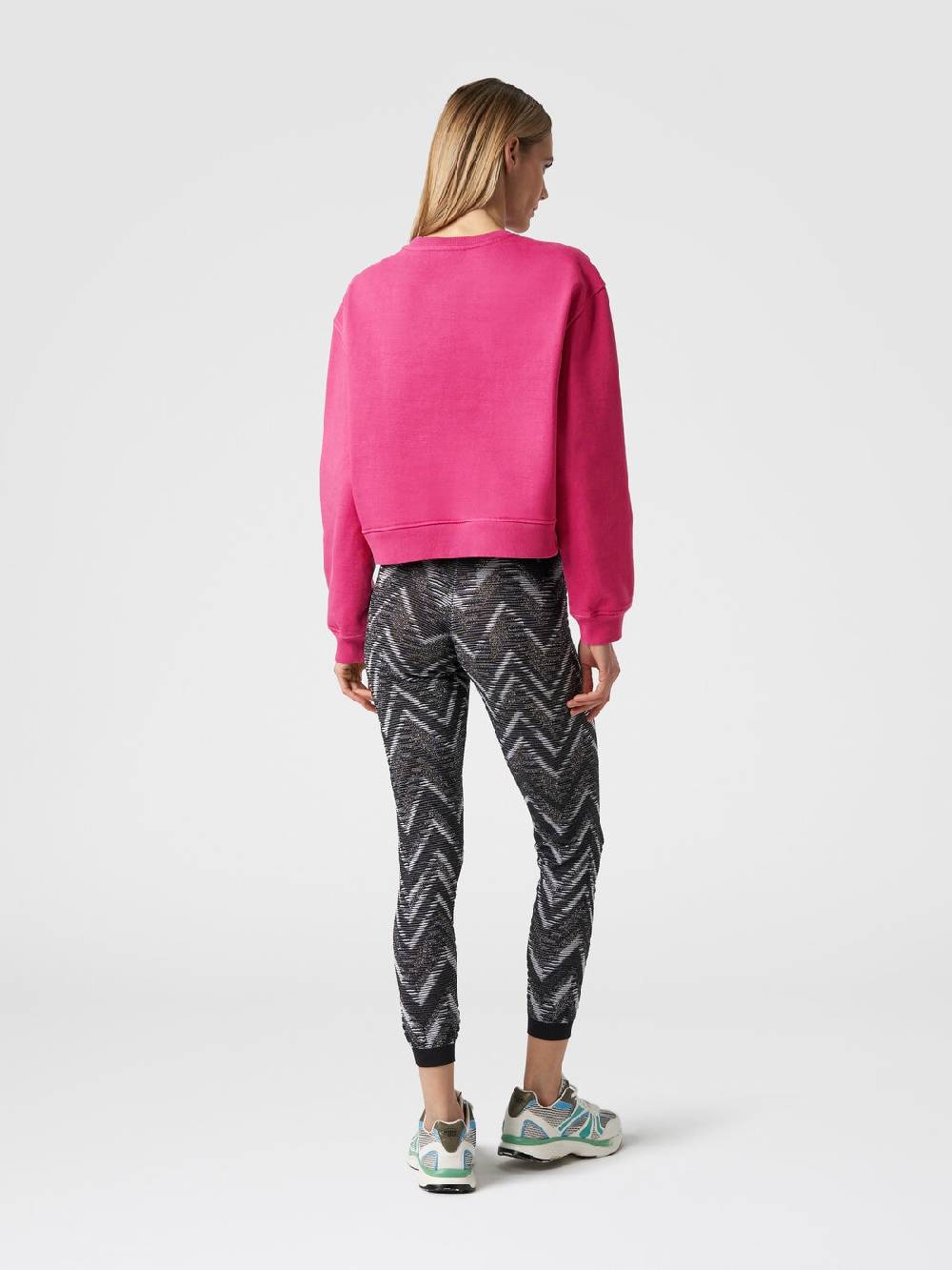 Missoni Felpa girocollo in cotone con logo Sottocosto