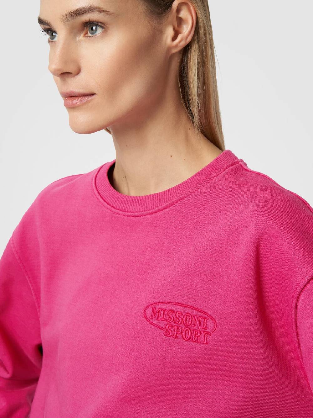 Missoni Felpa girocollo in cotone con logo Sottocosto