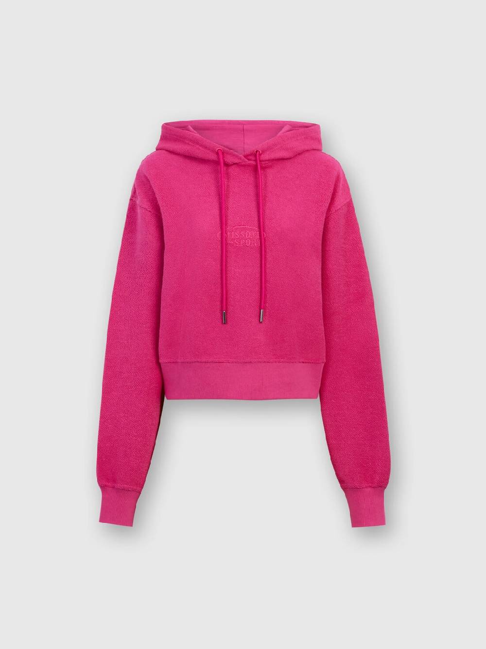 Missoni Felpa garzata crop con cappuccio e logo Offerta