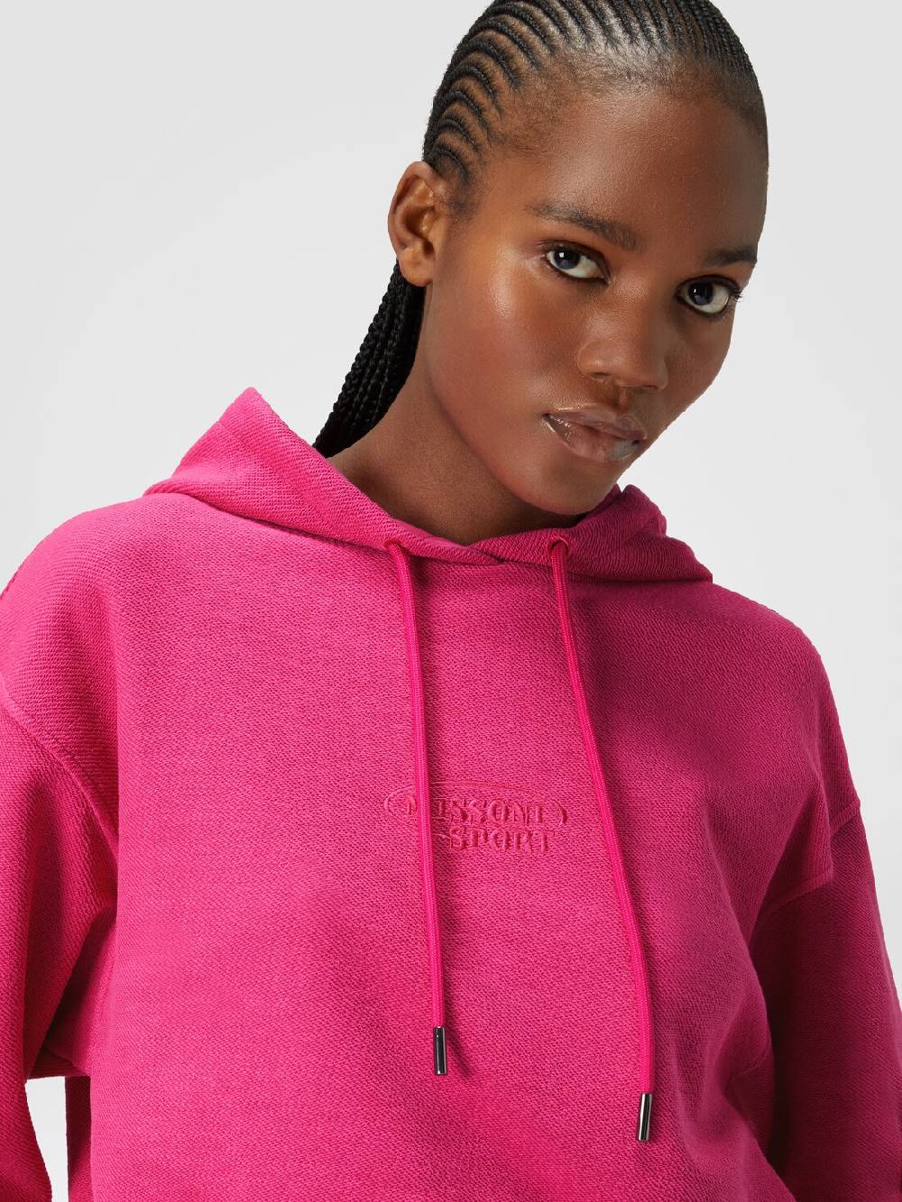 Missoni Felpa garzata crop con cappuccio e logo Offerta
