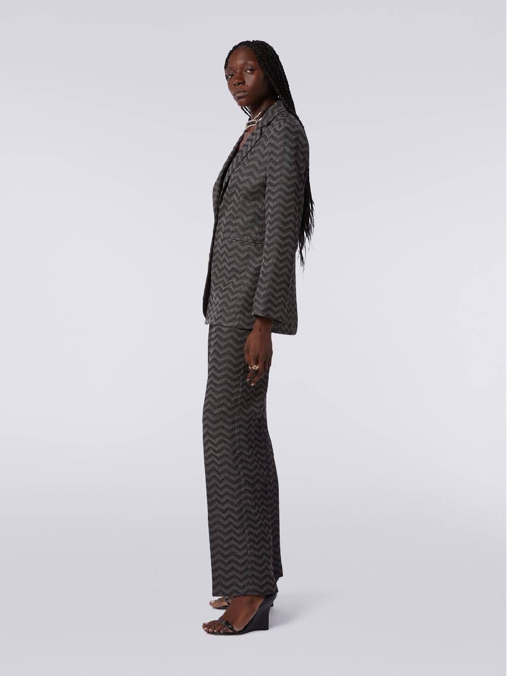 Missoni Blazer monopetto in cotone chevron Online