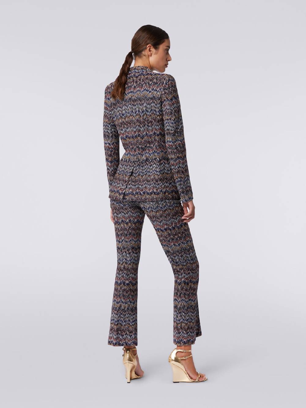 Missoni Blazer in misto viscosa zig zag con lurex Outlet
