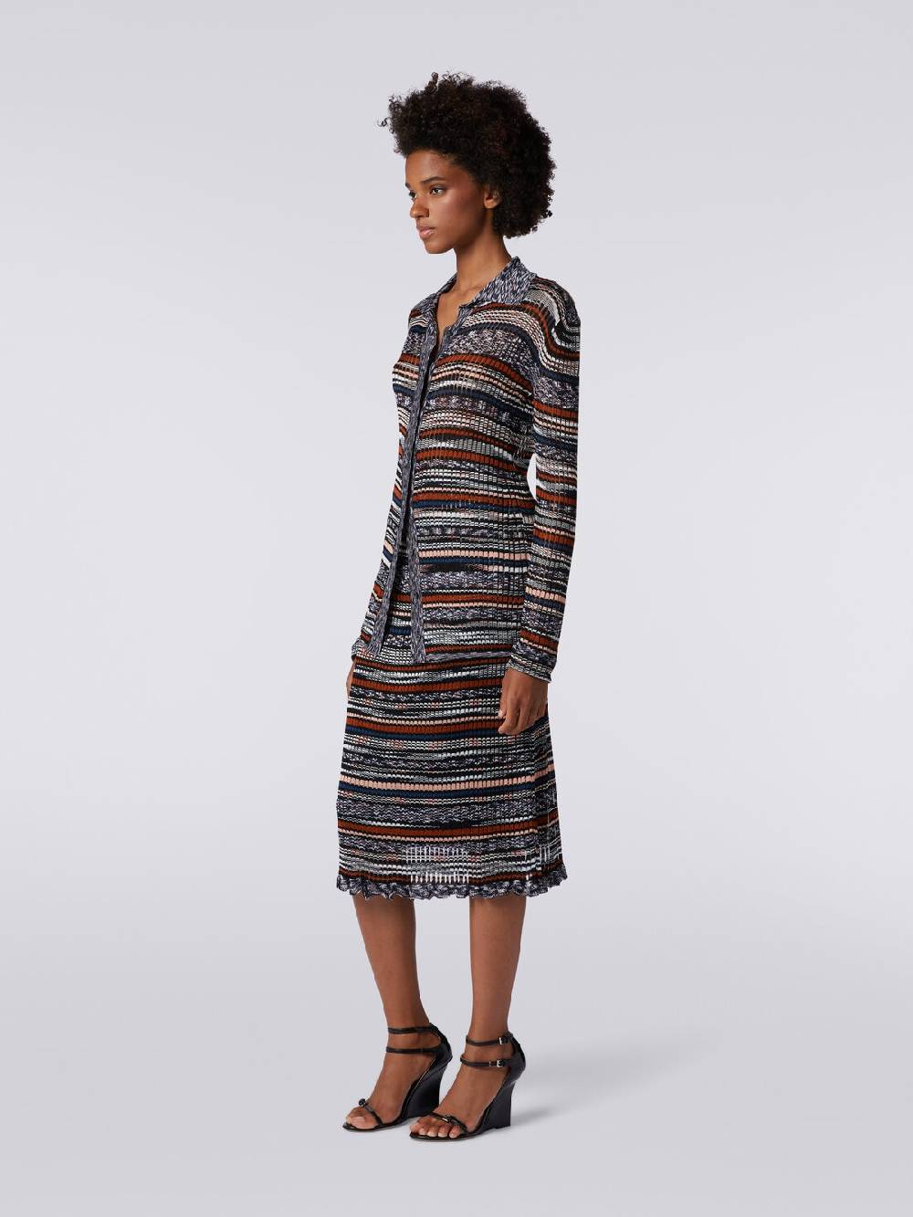 Missoni Gonna midi a costine in viscosa fiammata I Più Venduti
