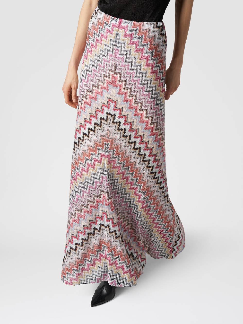 Missoni Gonna lunga in viscosa lamé zig zag Negozio