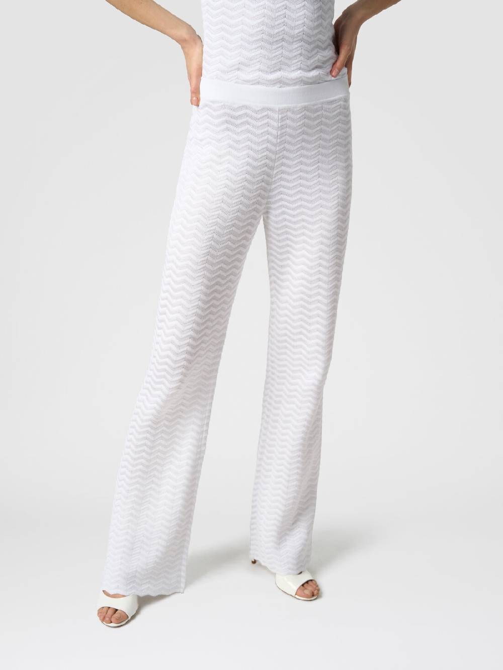 Missoni Pantaloni in maglia zig zag Nuovo