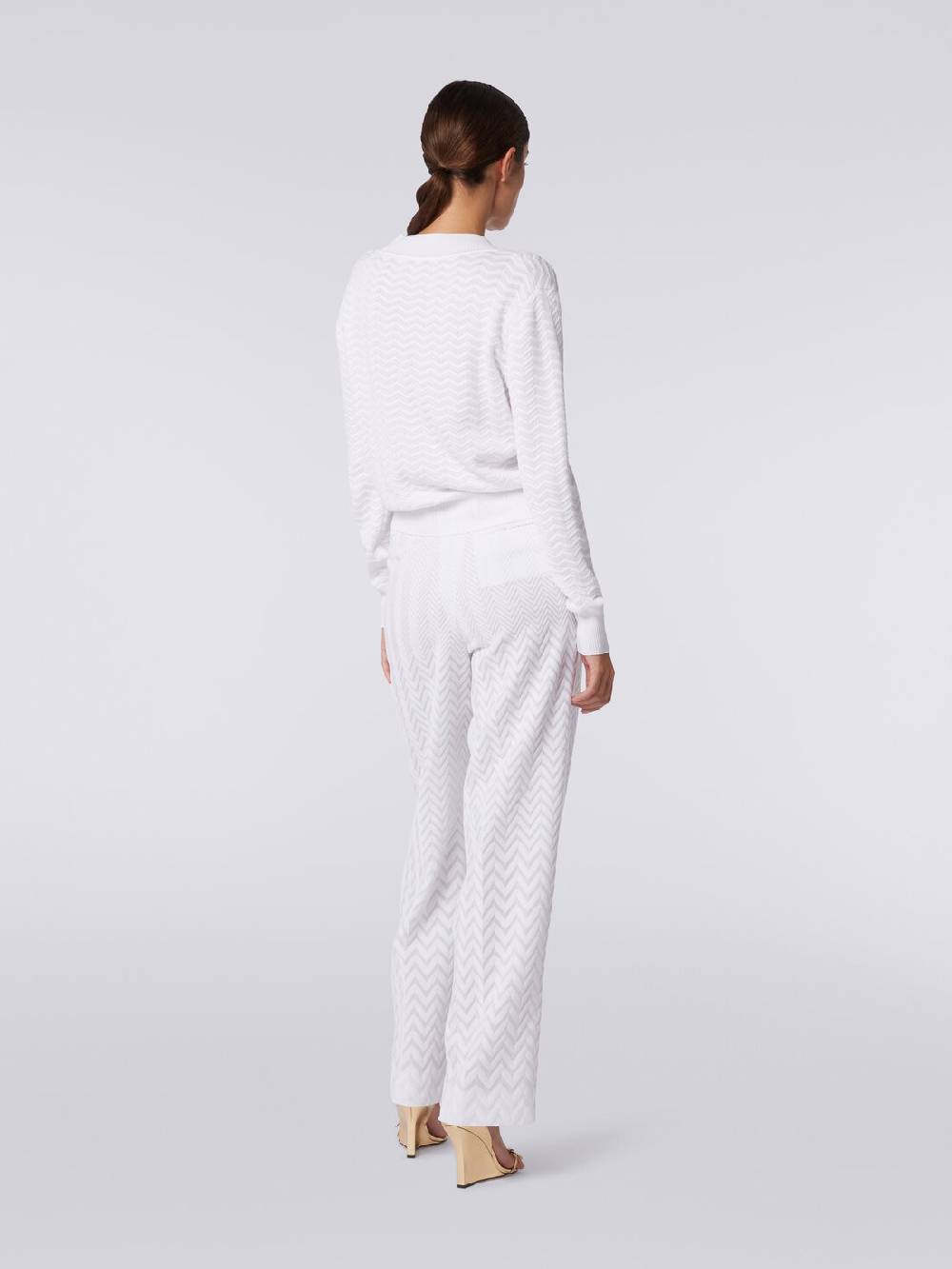 Missoni Pullover con scollatura a V in maglia zig zag Qualità