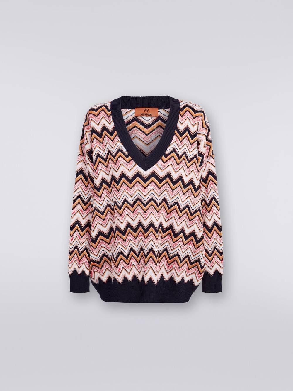Missoni Maglia oversize zig zag con profili a contrasto Spedizione Gratuita