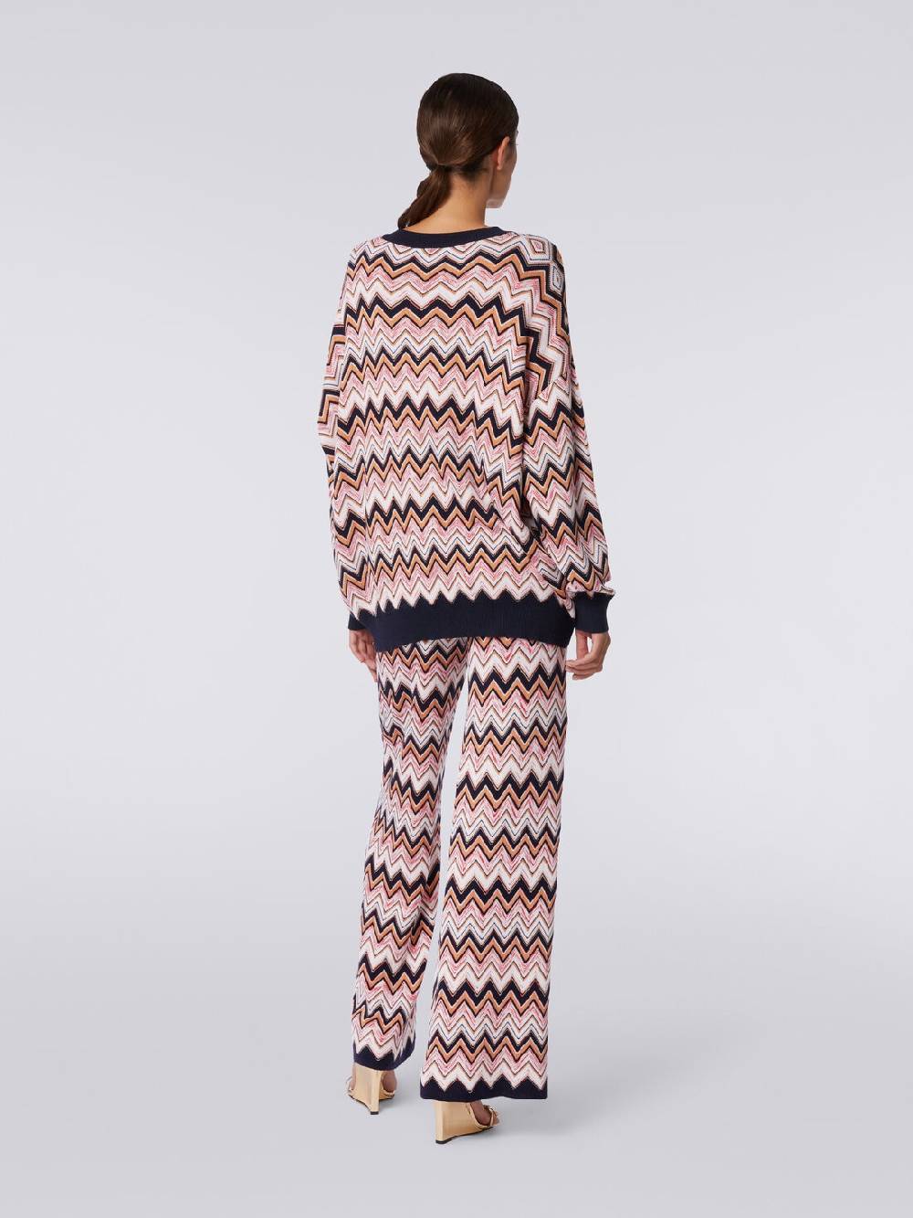 Missoni Maglia oversize zig zag con profili a contrasto Spedizione Gratuita