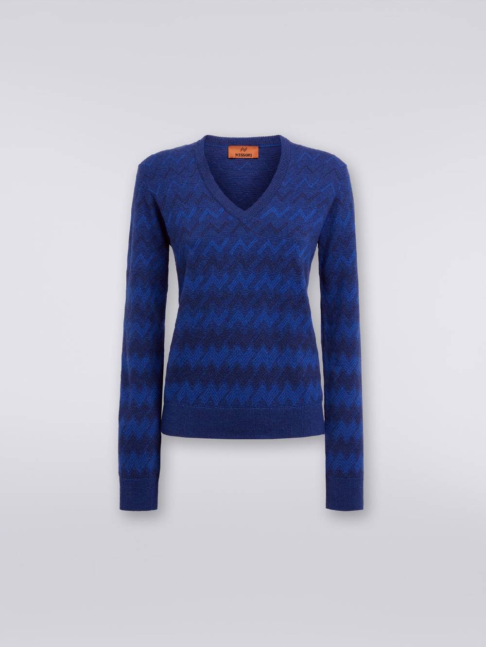 Missoni Pullover con scollo a V in cachemire con zig zag Qualità Garantita
