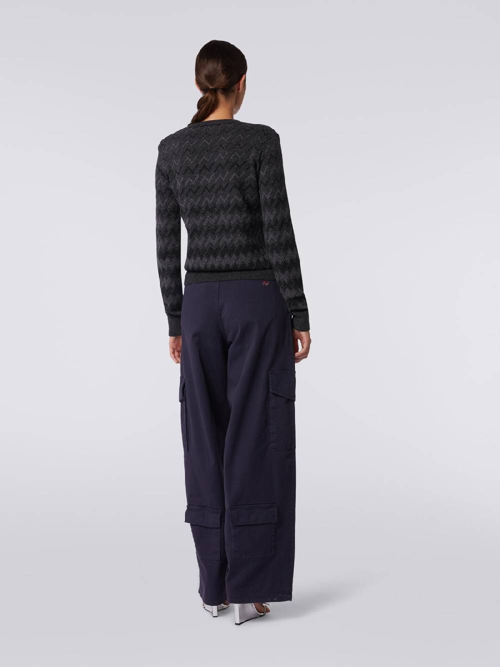 Missoni Pullover con scollo a V in cachemire con zig zag Negozi Online