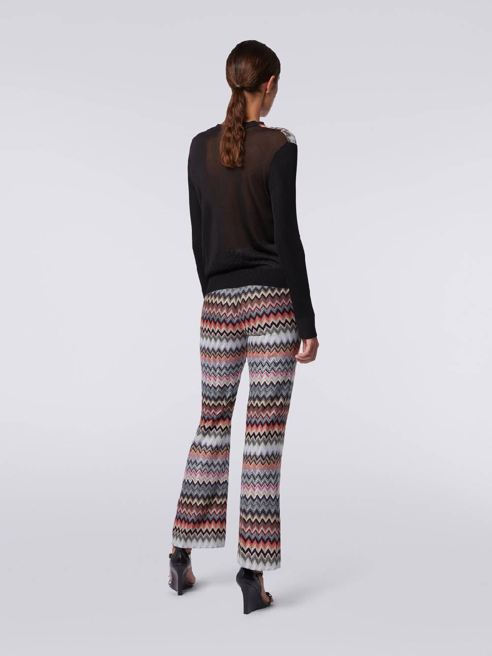 Missoni Pullover girocollo in viscosa zig zag Acquista Ora