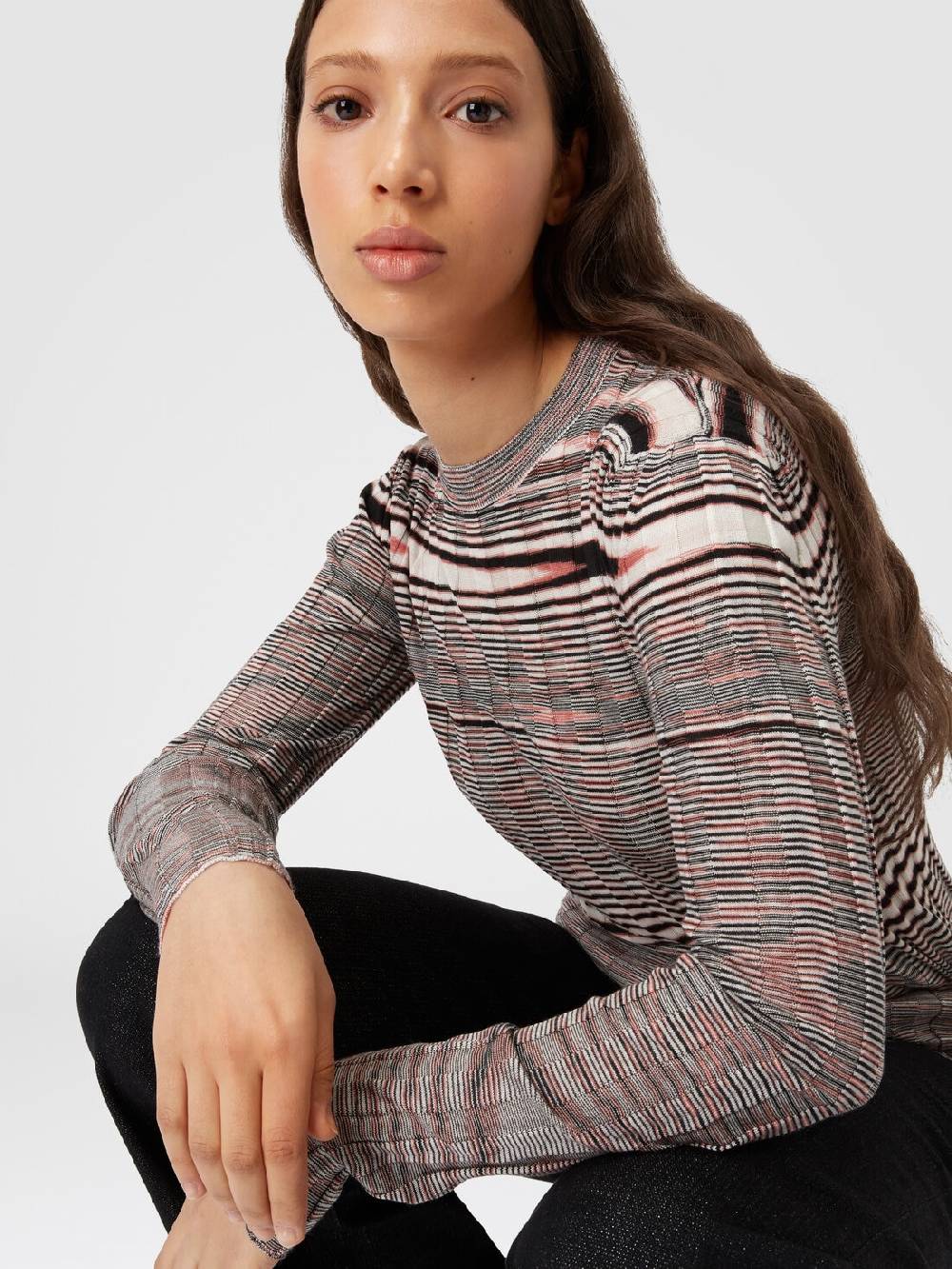 Missoni Maglia girocollo in cashmere e seta fiammata Promozione Limitata