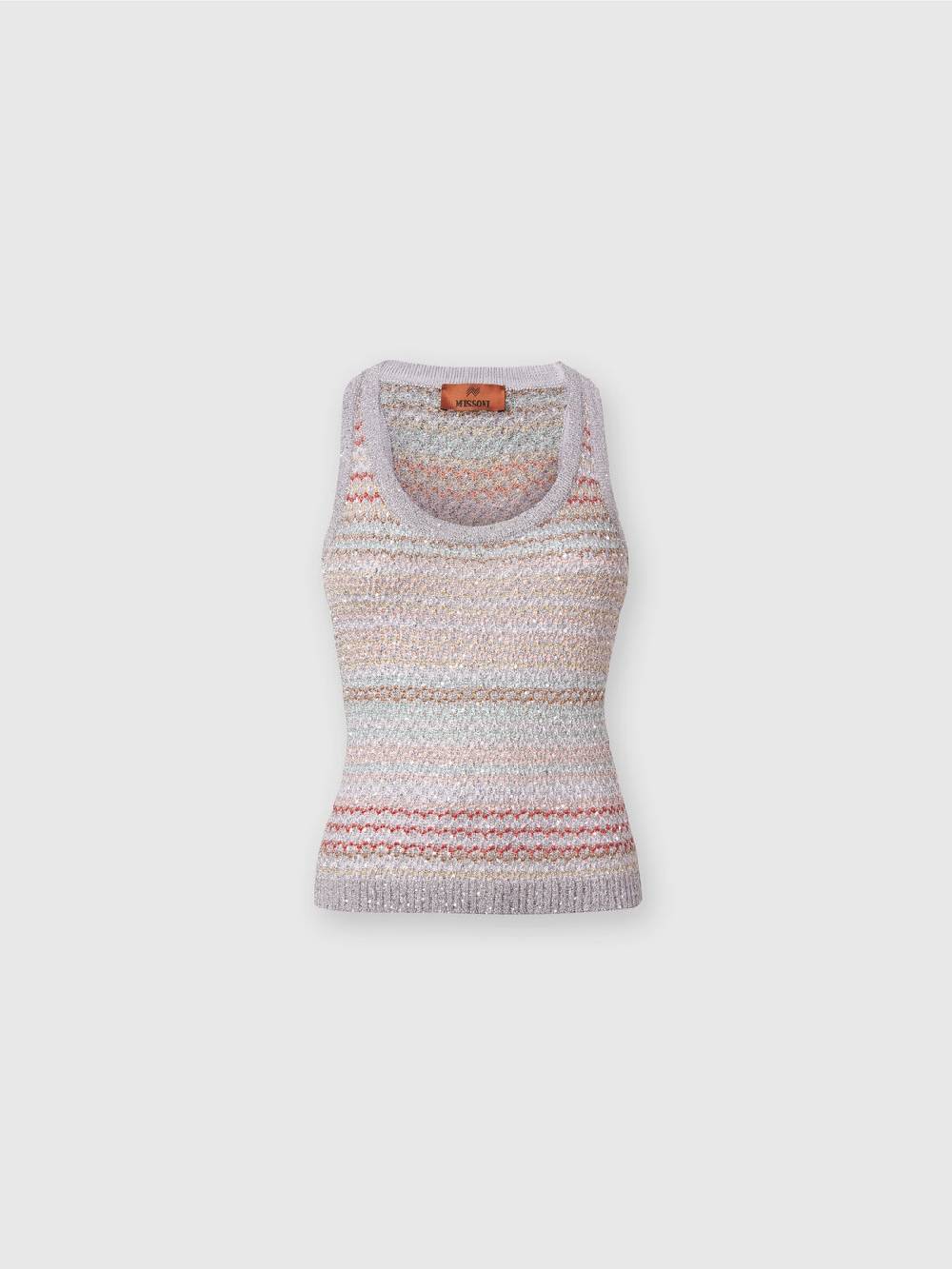 Missoni Canottiera in maglia a rete con applicazione di paillettes Super sconto