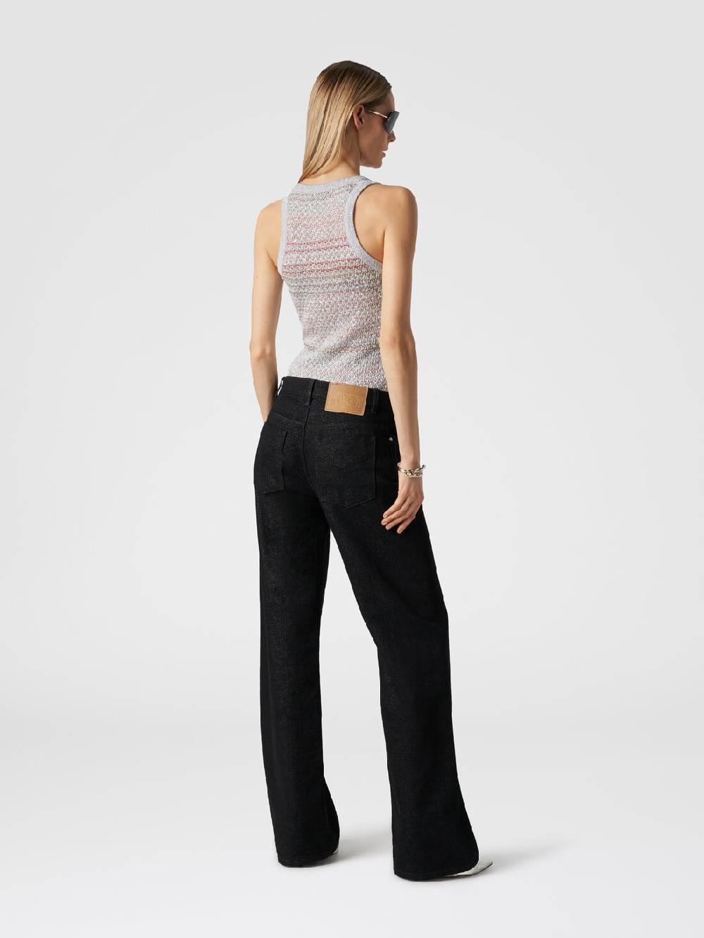 Missoni Canottiera in maglia a rete con applicazione di paillettes Super sconto