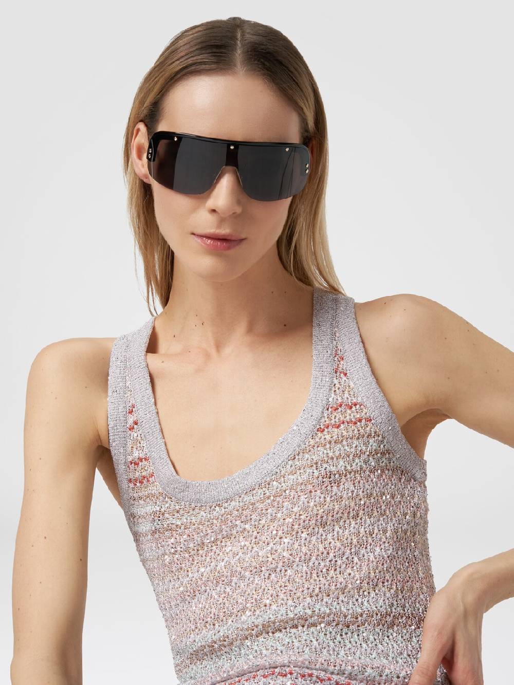 Missoni Canottiera in maglia a rete con applicazione di paillettes Super sconto