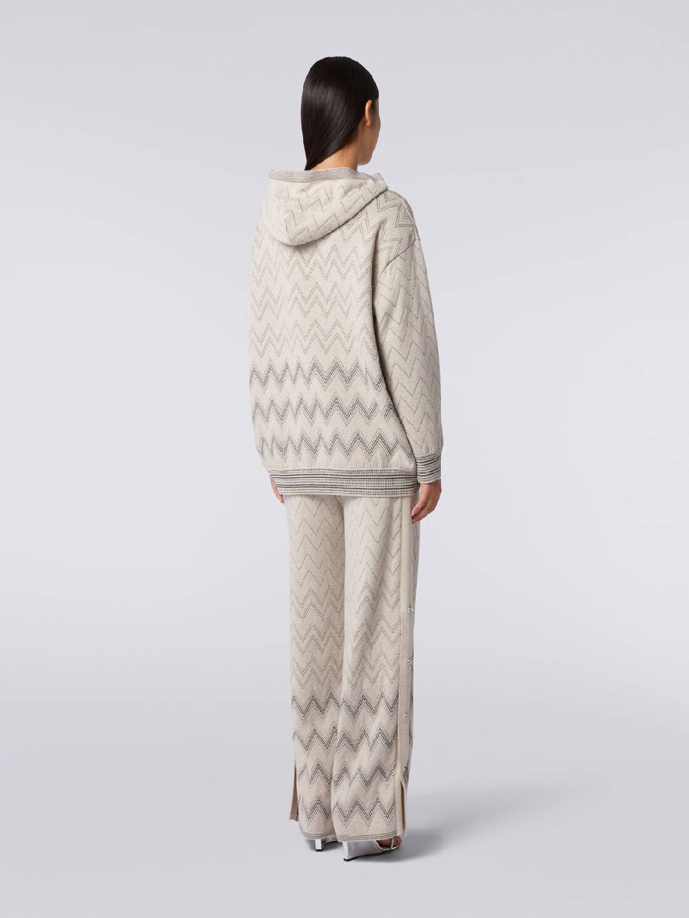 Missoni Pullover in misto lana zig zag con lurex Presa