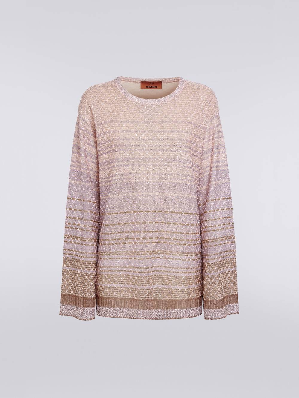 Missoni Pullover girocollo in misto viscosa dégradé con paillettes Offerta