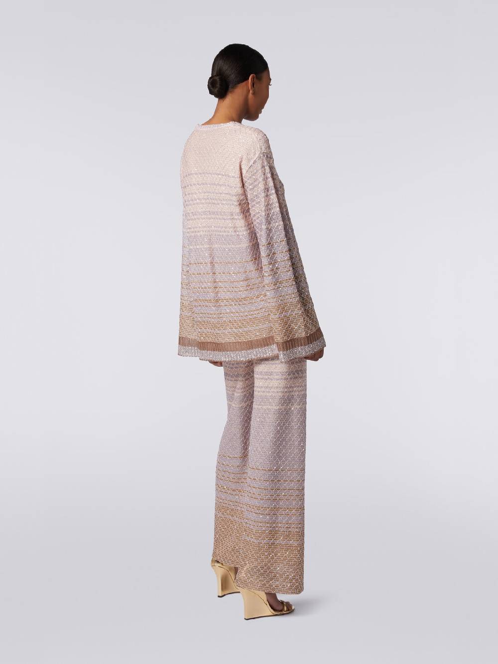 Missoni Pullover girocollo in misto viscosa dégradé con paillettes Offerta