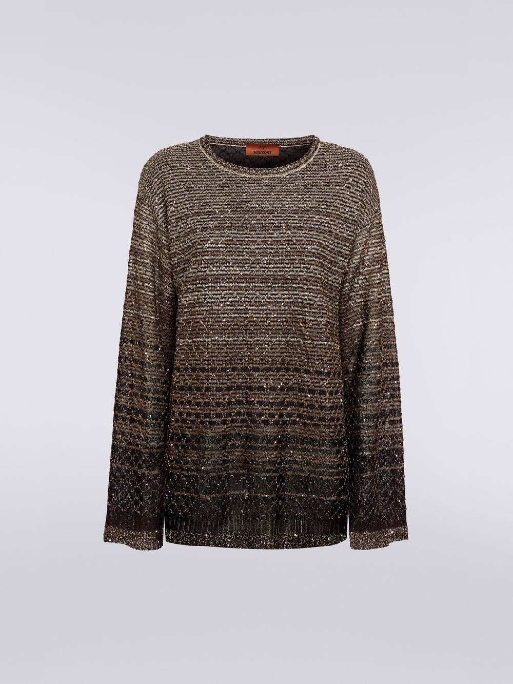Missoni Pullover girocollo in misto viscosa dégradé con paillettes Economico