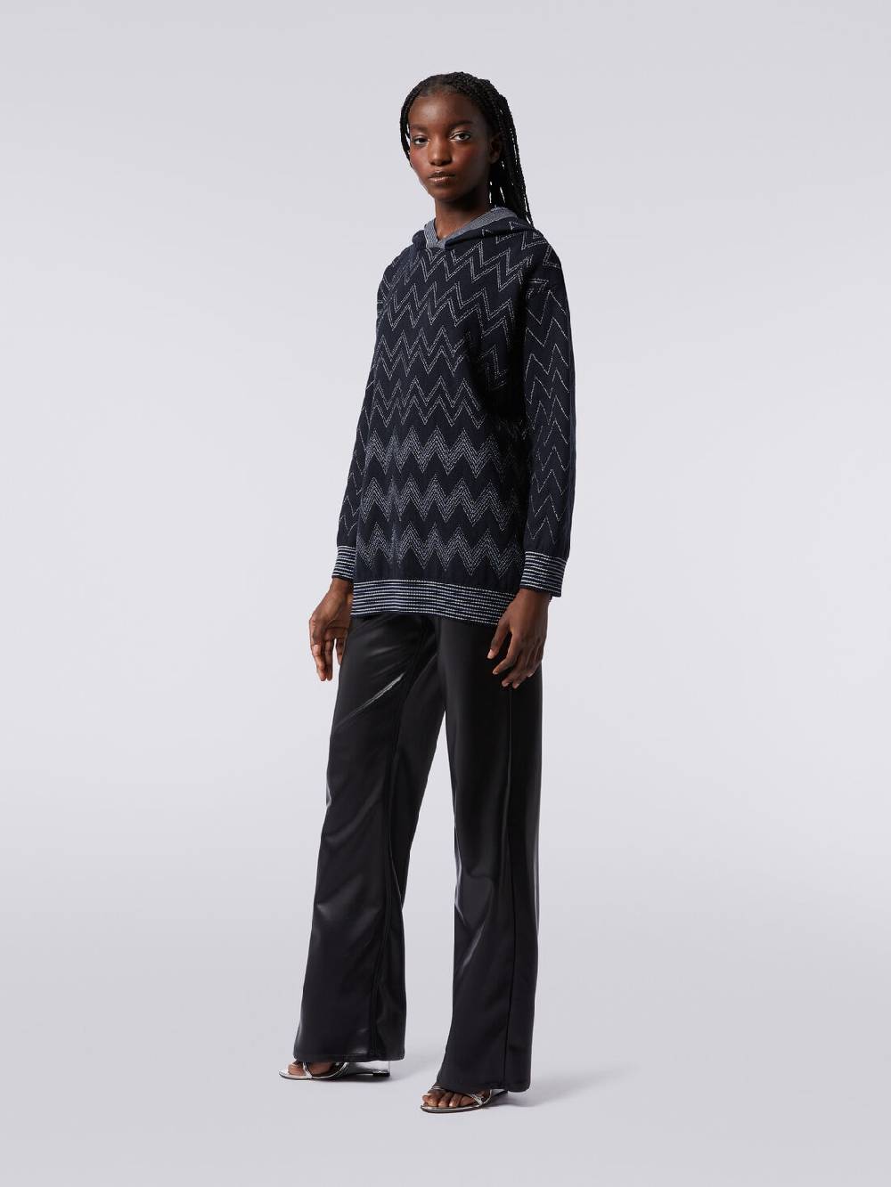 Missoni Pullover in misto lana zig zag con lurex Online