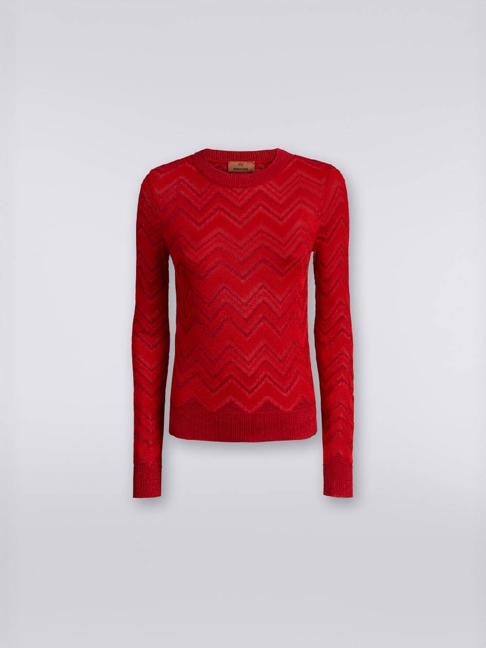 Missoni Maglia girocollo in misto viscosa zig zag con lurex Outlet