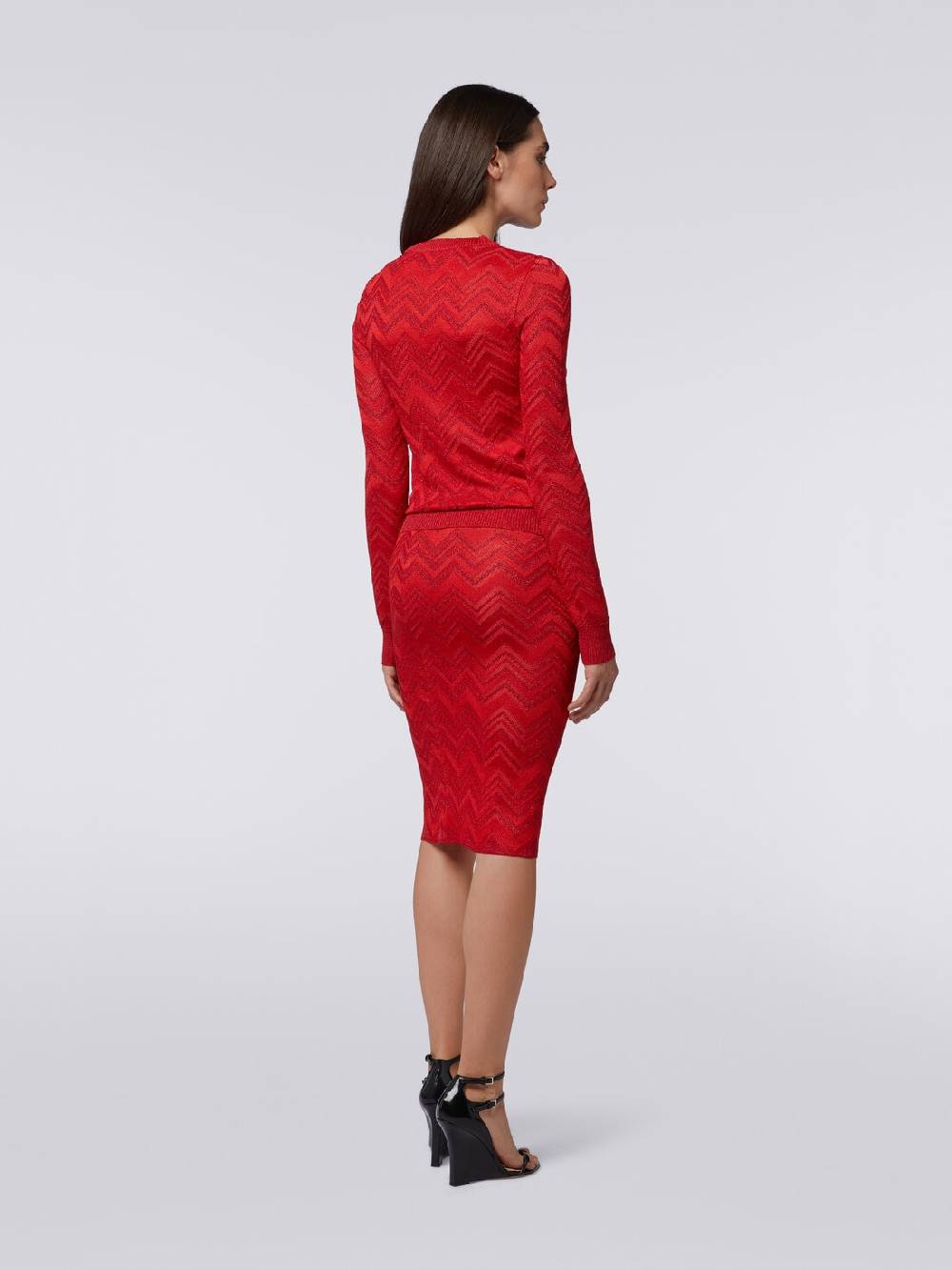 Missoni Maglia girocollo in misto viscosa zig zag con lurex Outlet