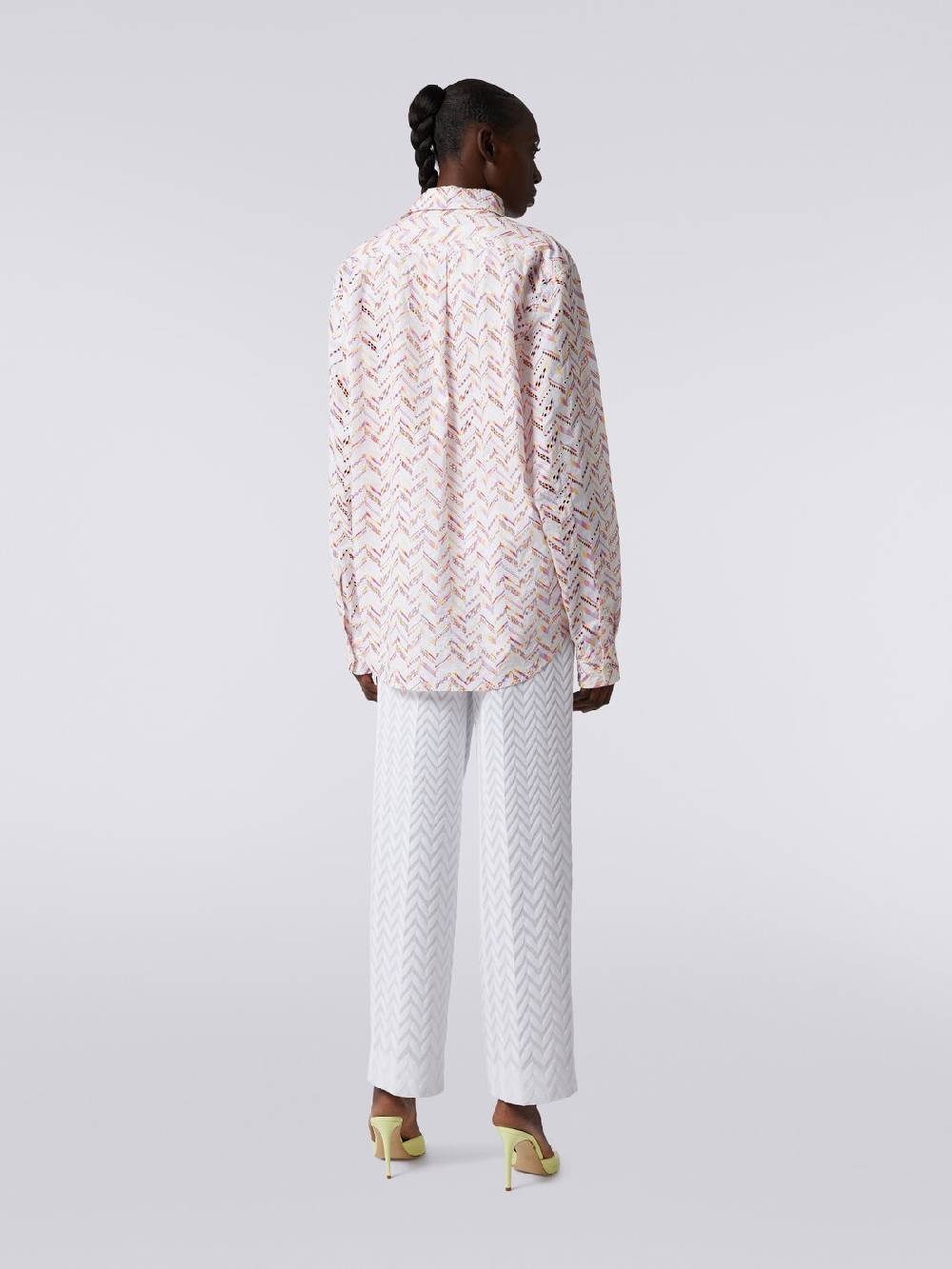 Missoni Camicia in popeline di cotone con pizzo sangallo Vendita Calda