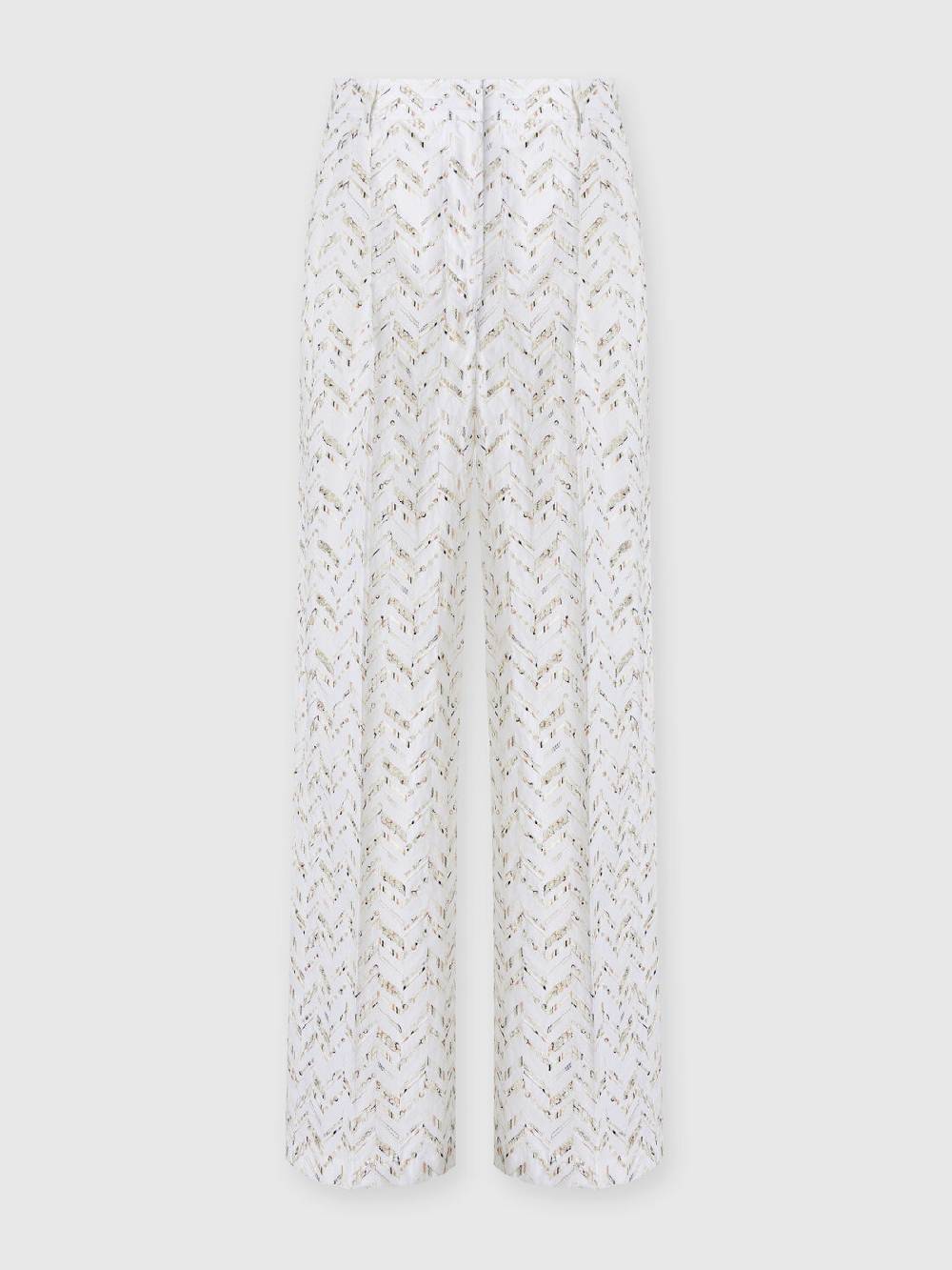 Missoni Pantaloni in popeline di cotone con pizzo sangallo Saldi Di Fabbrica