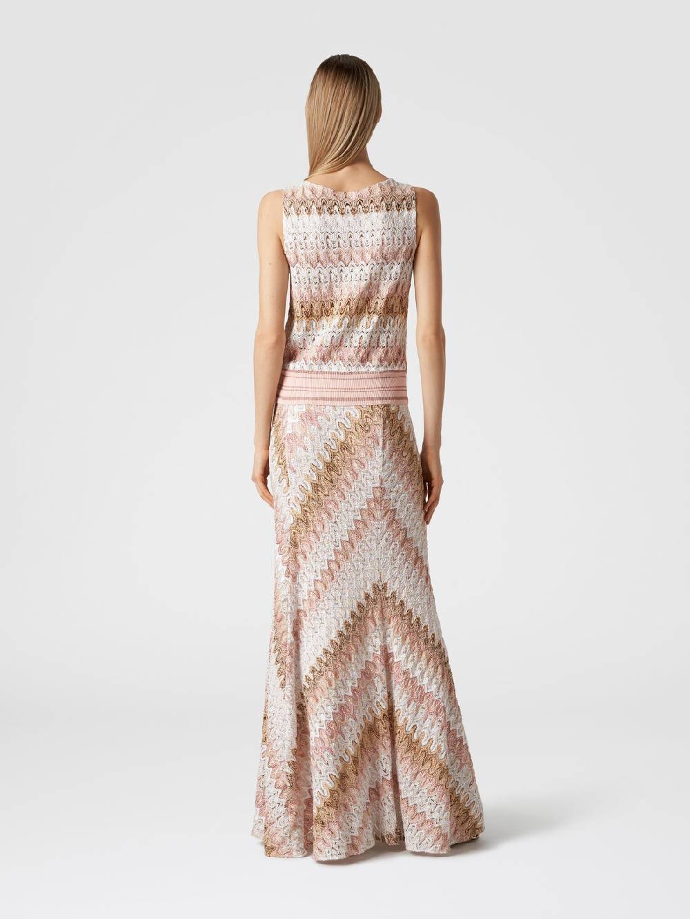 Missoni Gonna lunga in misto viscosa lamé effetto pizzo Vendite Flash