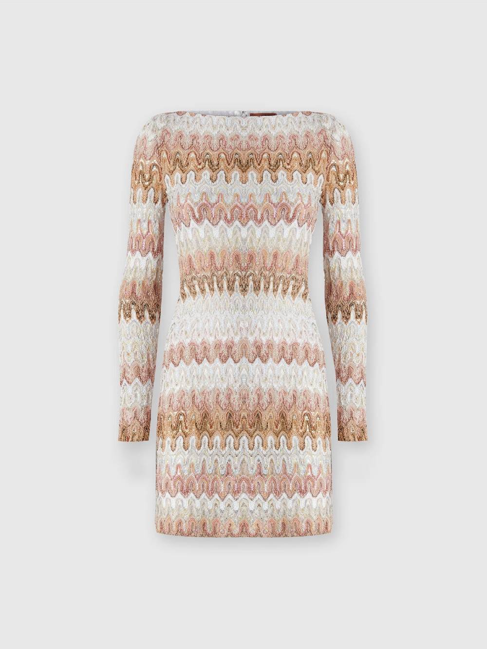 Missoni Mini-abito a maniche lunghe in misto viscosa motivo a onde Negozio