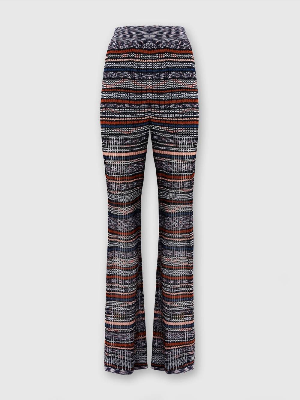 Missoni Pantaloni a costine in maglia di viscosa fiammata 2025