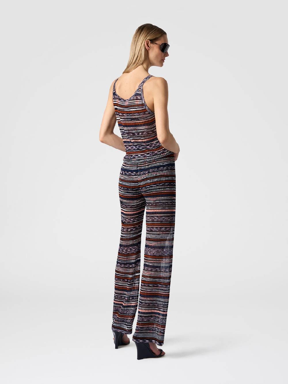 Missoni Pantaloni a costine in maglia di viscosa fiammata 2025