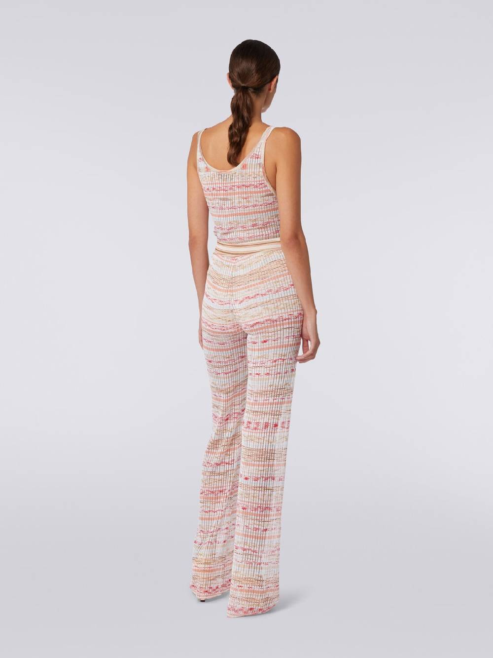 Missoni Pantaloni a costine in maglia di viscosa fiammata Italia