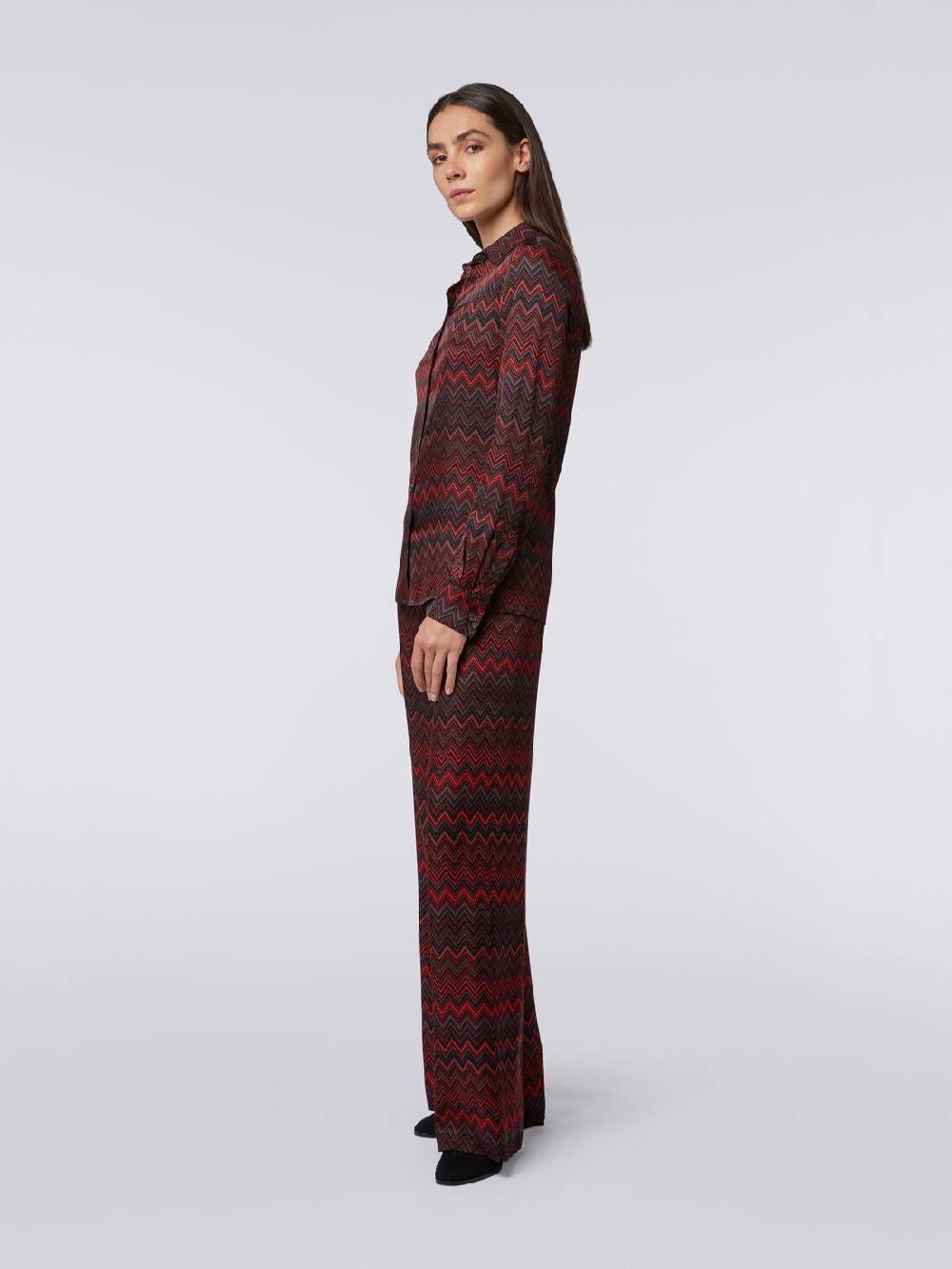 Missoni Pantaloni in viscosa jacquard a zig zag In Linea