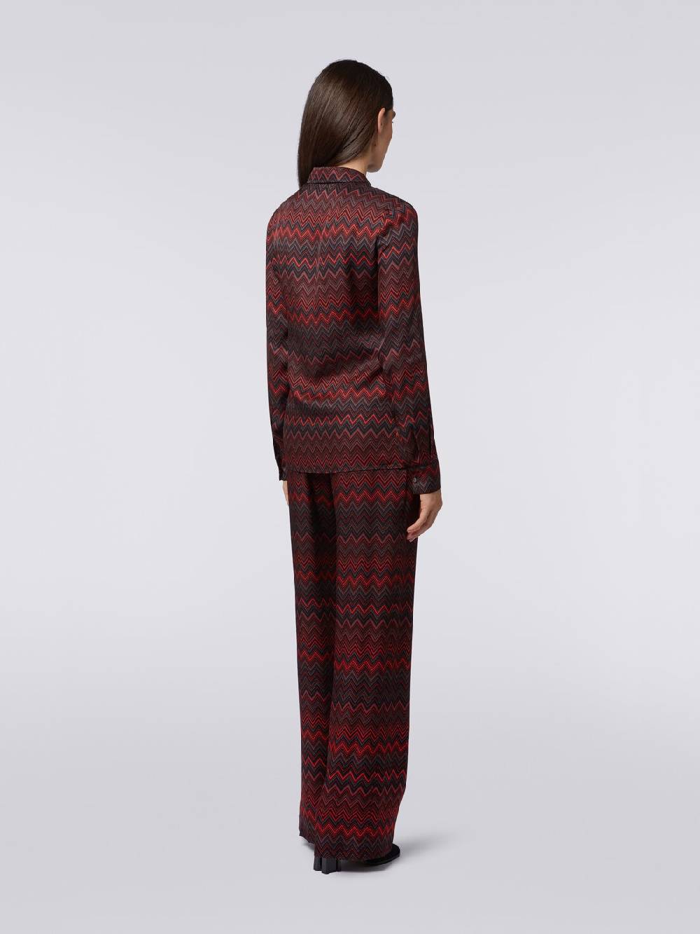 Missoni Pantaloni in viscosa jacquard a zig zag In Linea